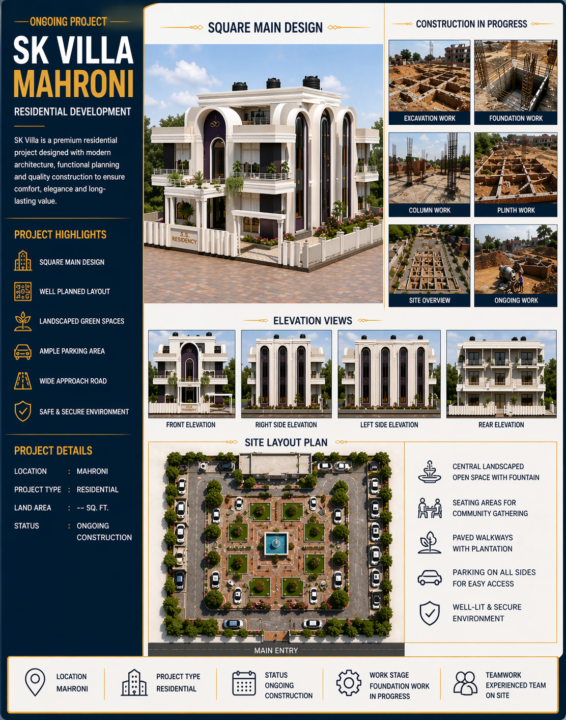 SK Villa – Mahroni Construction Progress | Site Execution Phase
